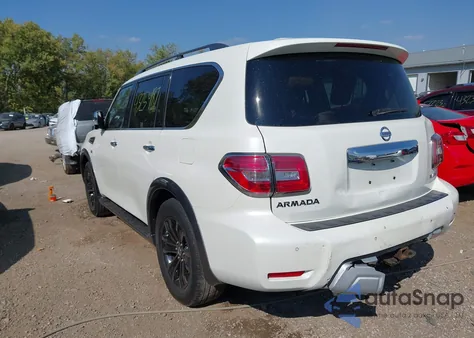 2017 Nissan Armada Platinum из США, поврежденный, VIN JN8AY2NC1H9502653
